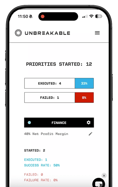 App screenshot on phone